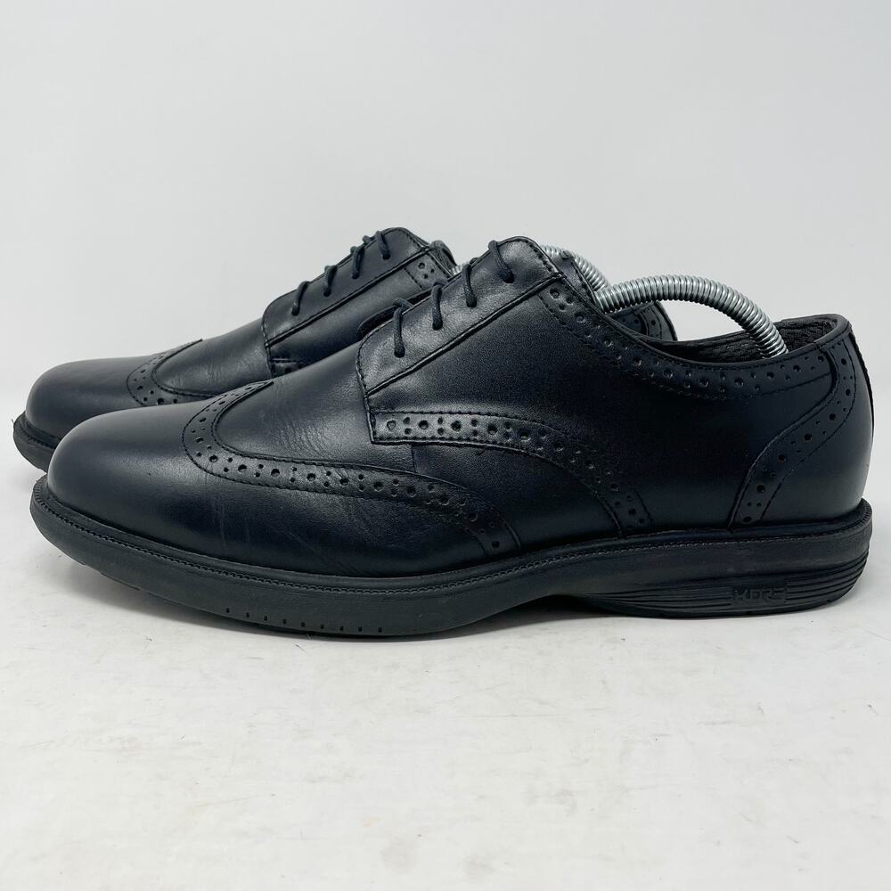 Nunn Bush Blk Leather Maclin Street Kore Comfort Wingtip Oxfords Men 10.5